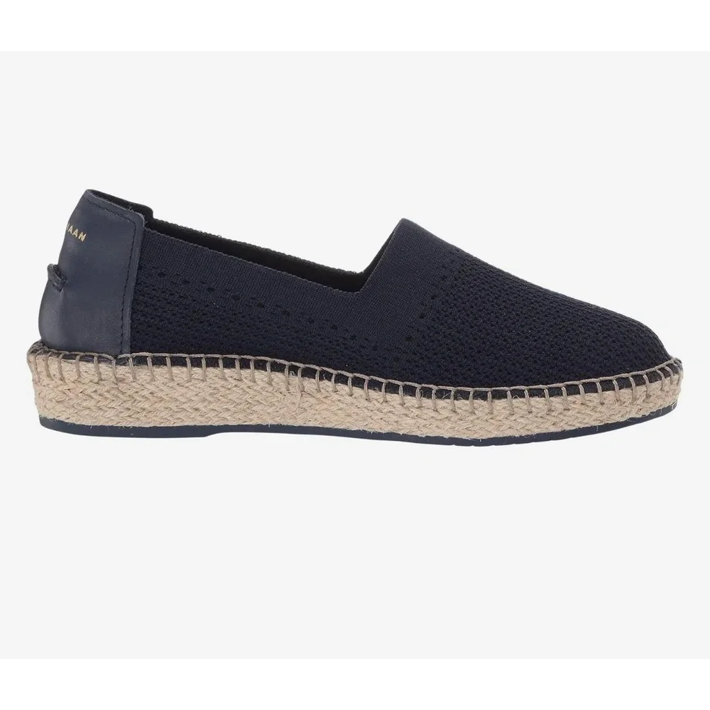 Cole Haan Women's Navy Blue Cloudfeel Stitchlite Espadrille Loafer Size 8.5 NWOT